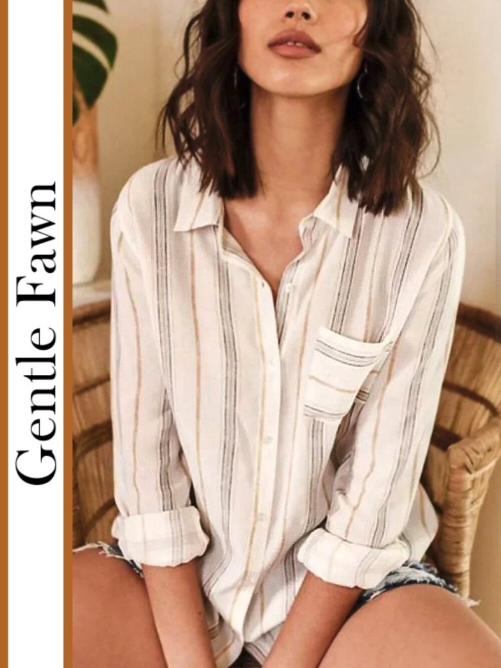 Gentle Fawn | 'Charlestone' Coastal Chic Striped Shirt Blouse